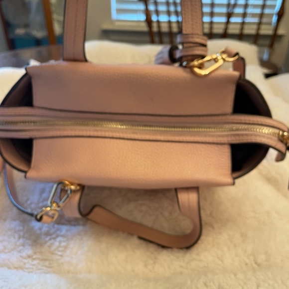 Tory Burch Thea Mini Slouchy Satchel (Dusty Rose) - Picture 3 of 13